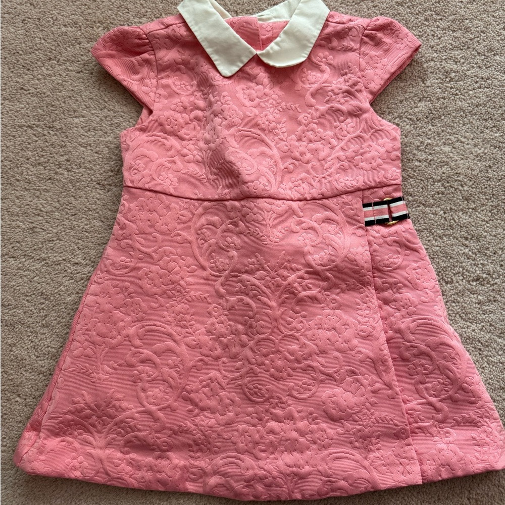 GUC Janie & Jack 12/18mo pink collared dress
